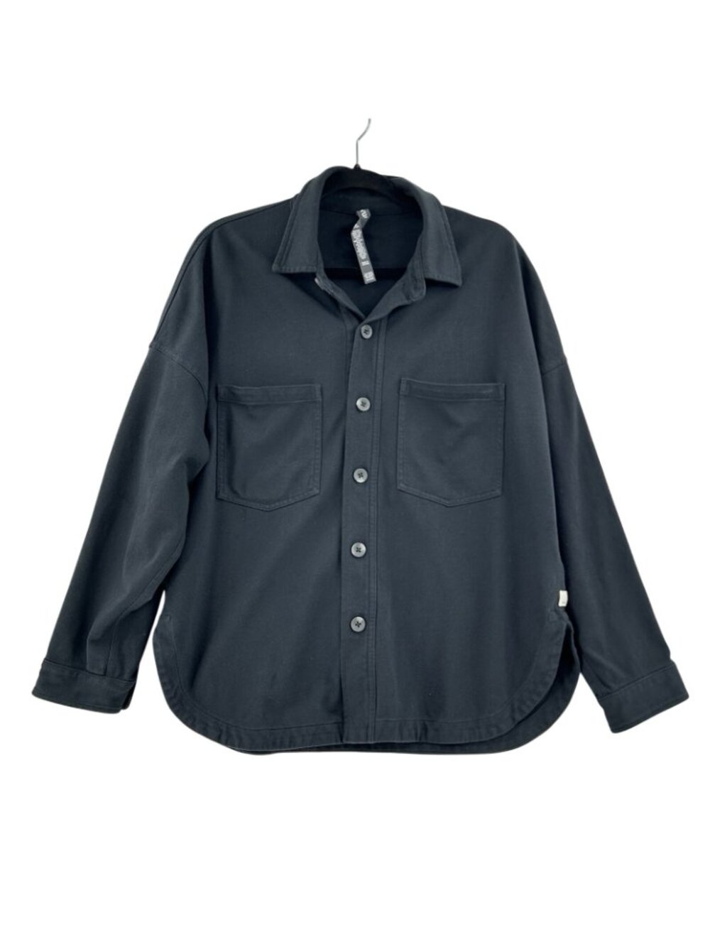 Vuori Mackenzie Shirt Jacket Womens XS/S Washed Black Long Sleeve Shacket Pocket - Picture 10 of 16